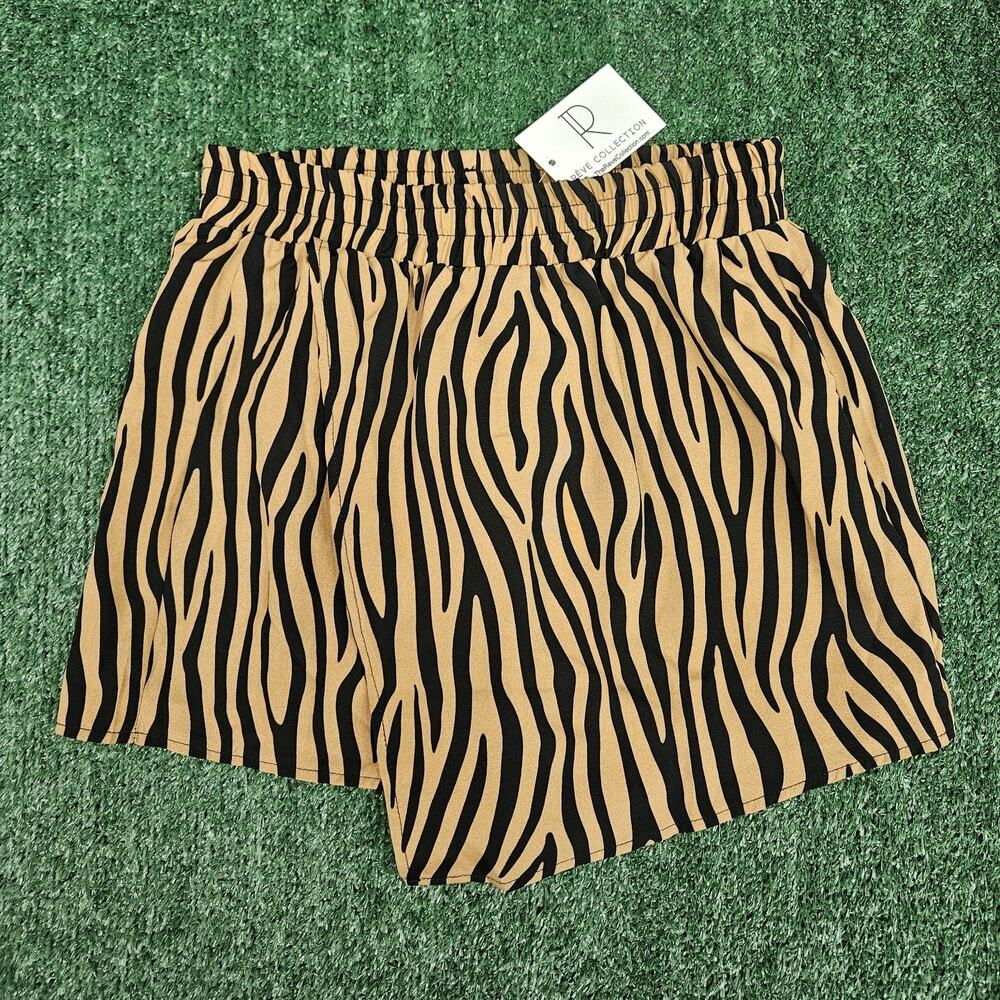 Anna-kaci California Tiger Print Skort Size M Stretch Waist NWT
